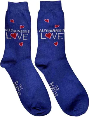 Immagine prodotto di The Beatles - Calzini "All You Need Is Love" per uomo/donna unisex RO12765 (40,5 EU - 45,5 EU) (Blu)