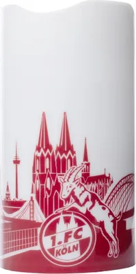 Produktbild von 1. FC Köln LED Motivkerze weiß