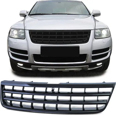 Produktbild von Kühlergrill Sportgrill Grill SCHWARZ GLANZ für VW Touareg 7L ab 2002-2006
