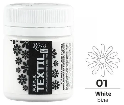 Produktbild von ROSA Talent Textilfarbe 20 ml, 45 Farbtöne - Pfirsich (31)
