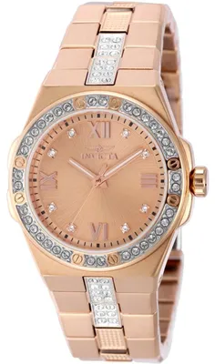 Produktbild von Invicta Specialty 50190 Damenarmbanduhr - Quarzwerk - Edelstahl mit Zifferblatt in Roségold - 34 mm