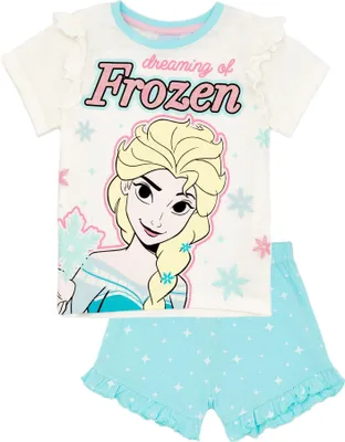 Obrázek produktu pro Frozen - Dívčí pyžamo s krátkým rukávem NS7542 (128) (Modrá/bílá)