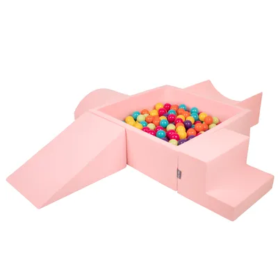 Image de KiddyMoon Aire de Jeux En Mousse Avec 200 Balles ∅7cm Course D'obstacles Version 5 Carré Piscine De Balles Avec Des Balles Colorées Pour Les Bébés Et Les Enfants