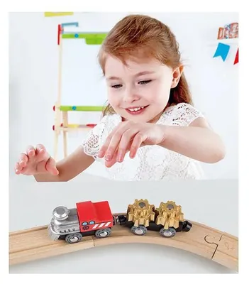 Produktbild von Hape COGWHEEL TRAIN, Zug, 3 Jahr(e), Holz, Mehrfarbig