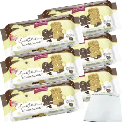 Produktbild von Coppenrath Spekulatius mit Schokolade 6er Pack (6x200g Packung) + usy Block