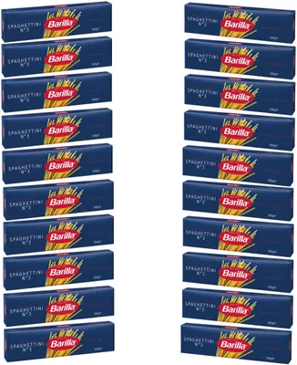 Image de Barilla Spaghettini numéro 3 pâtes de blé dur 500g pack de 20