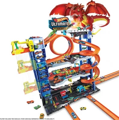 Produktbild von Hot Wheels City Mega Garage Drachenangriff HKX48