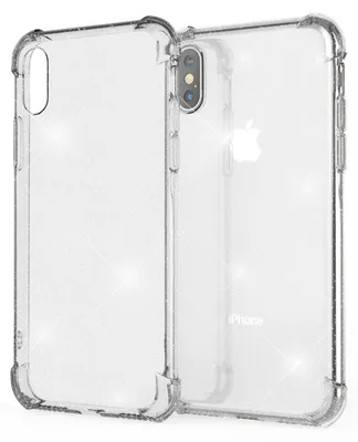 Obrázek produktu pro NALIA Glitter pouzdro na mobilní telefon pro iPhone XS Max, ochranné pouzdro Cover Phone Bumper Case Transparent
