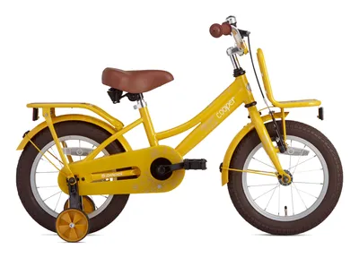 Produktbild von SuperSuper Cooper Bamboo Mädchen 14-Zoll-Fahrrad - Gelb
