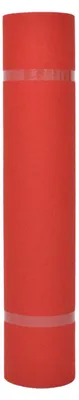 Image de Tapis vidaXL rouge uni, 1 x 12 m, en tissu