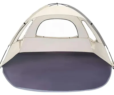Immagine prodotto di ZELURXX Tenda da spiaggia ad apertura rapida con protezione UV UPF50+, per 3-4 persone, antivento, traspirante, portatile, impermeabile, per campeggio e attività all'aperto