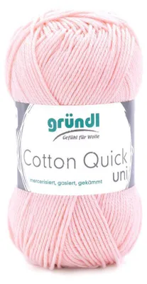 Produktbild von Gründl Baumwolle quick uni,50g.100%Baumwolle,mercerisiert,Häkel- u. Strickgarn,50g / 125 m,NS 3-4 133