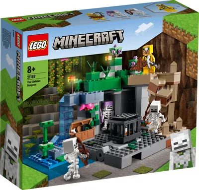 Immagine prodotto di LEGO 21189 Minecraft la prigione degli scheletri, set con grotte, figure di scheletri, creature ostili e accessori, giocattolo per bambini