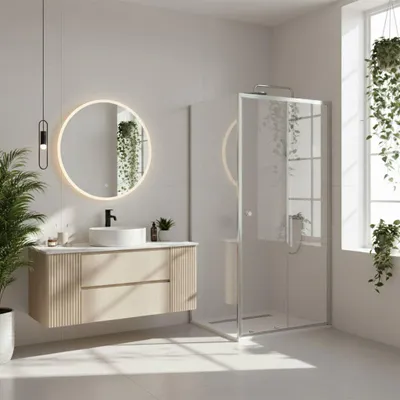 Immagine prodotto di Cabina Doccia Rea Primo Slide 120X100 Chrome