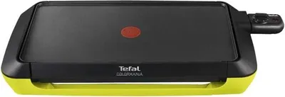 A Tefal Colormania Plancha-Grill is shown against a white background.