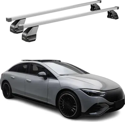 Produktbild von Menabo Stahl Gepäckträger Dachträger für Mercedes EQE V295 2022-2025 Grau