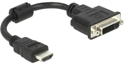Image de DELOCK HDMI Adapter A -> DVI(24+5) St/Bu Kabellänge 20cm