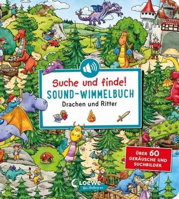 Productafbeelding van Suche und finde! Sound-Wimmelbuch - Drachen und Ritter