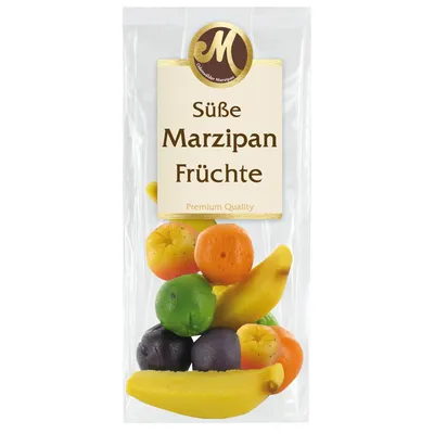 Produktbild von Odenwälder Marzipan Süße Marzipanfrüchte bunte Obst Mischung 125g
