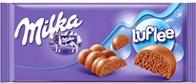 Produktbild von Milka Luflee Alpenmilchschokolade Luftschokolade Tafelschokolade 100g