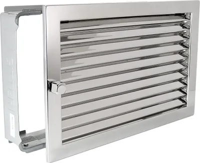 Produktbild von Warmluftgitter WG 3523 ESG Edelstahl Hochglanz 350 x 230mm Zuluft Abluftgitter