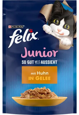Produktbild von FELIX So gut wie es aussieht Junior in Gelee, mit Huhn 26 x 85g