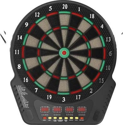 Immagine prodotto di Lavagna elettronica per freccette, fino a 16 giocatori, display a LED, nero