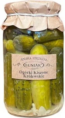 OGÓRKI KISZONE KRÓLEWSKIE 870 g (520 g) - LUNIAK