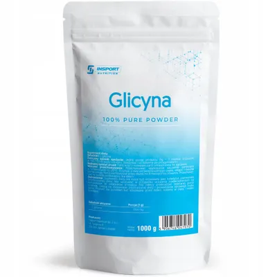 Produktbild von Glycin Pulver 1 kg Aminosäure L-Glycin INSPORT