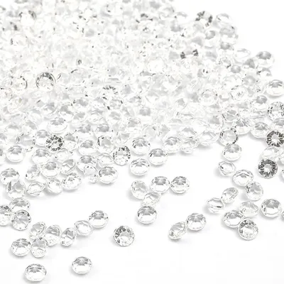 Productafbeelding van Acryl decoratieve diamantkristallen - 4000 stuks - Tafeldecoratie en versiering - Transparant, 4 mm