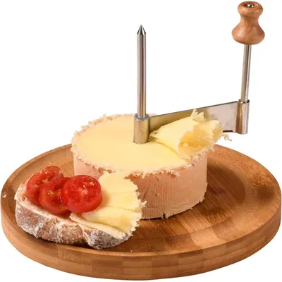Image de KESPER Tranche-fromage "Tete de Moine", Ø 22 cm, bambou KESPER 58620