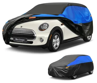 Productafbeelding van Autobeschermhoes, waterdicht en ademend, geschikt voor Mini Cooper 2-deurs (2001-2025), zwart of blauw