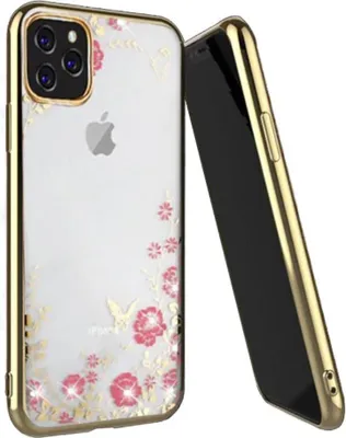 Image de Housse de protection Forcell Diamond pour Apple iPhone 11 Pro Max en or.
