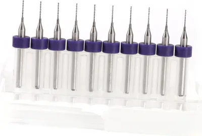 Obrázek produktu pro 10 mikrovrtáků ze slinutého karbidu Nástroj pro vrtání otvorů (0,5 mm)