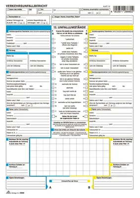 Obrázok produktu pre RNK Verlag 2866 Európska správa o dopravných nehodách - SD, 1 x 2 listy, DIN A4