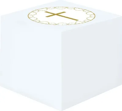 Produktbild von 8 Festlich blaue Geschenkboxen 6,35cm