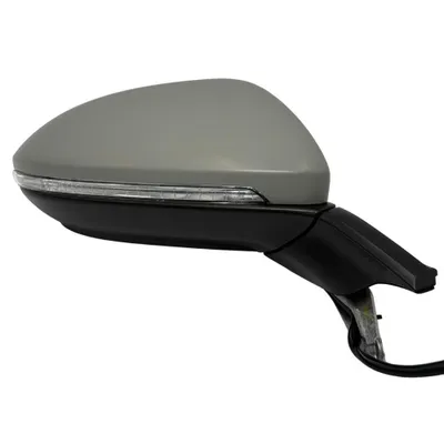 Image de BILMAX : Rétroviseur extérieur pour Volkswagen Golf 7 (2013-2020). Chauffant, à réglage électrique, avec clignotant, apprêté, 6 broches, côté droit (côté passager)