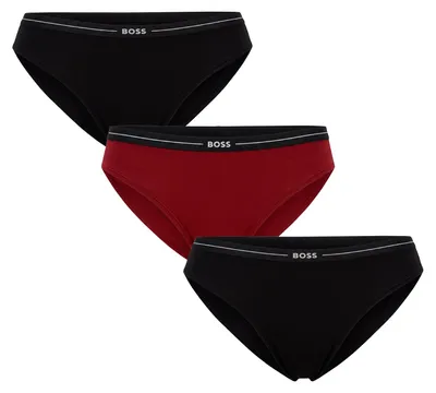 Produktbild von BOSS 3er-Pack Damen-Baumwollslips mit elastischem Bund und Logo 50510016
