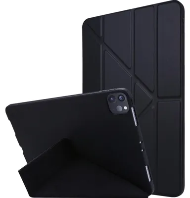 Produktbild von Mobigear Origami Schutzhülle für iPad Air 11 Zoll (2024) – Klapphülle – Schwarz