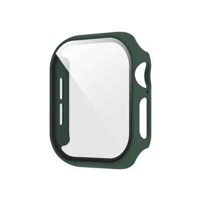 Obrázek produktu pro Pro Apple Watch Series 11 / 10 46mm plastové pouzdro na chytré hodinky + ochranné tvrzené sklo tmavě zelené