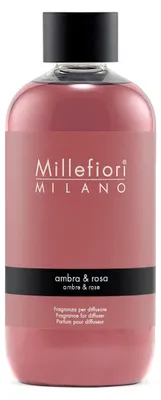 Image de Millefiori Milano Diffuseur de parfum Ambre & Rose Recharge 250 ml