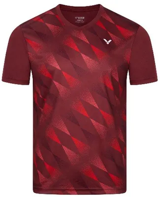 Image de VICTOR T-shirt unisexe, modèle T-43102, couleur bordeaux, taille XS