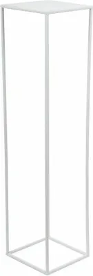 Image de Howhomely Porte-fleurs Métal Blanc 100cm