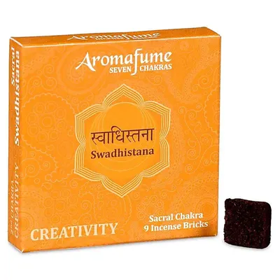 Produktbild von Aromafume Chakra Räuchersteine 2. Chakra – Packung mit 3 Stück – 40 g