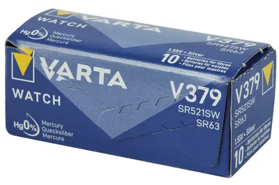 Immagine prodotto di Batteria Varta a bottone all'ossido d'argento -Poliuretano10 pezzi - V301-V399
