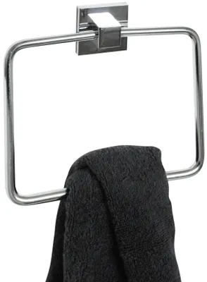 Image de Anneau porte-serviette FACKELMANN MARE, porte-serviette chromé, barre porte-serviette (couleur : argent)