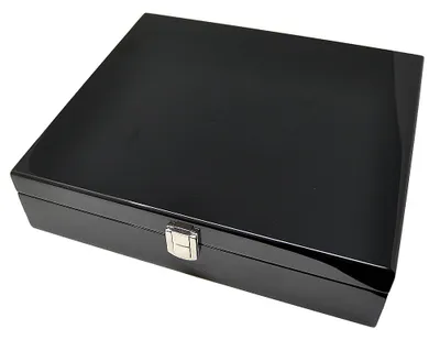 Produktbild von Gelakte Horlogedoos, 8-teilig, schwarz, 10215