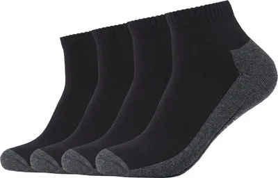 Produktbild von Camano Uni Socken - Pro Tex Function Quarter, einfarbig, 4er Pack Schwarz 39-42