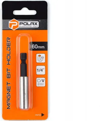 Immagine prodotto di Supporto magnetico per punte da 1/4", 60 mm, 6150CRV (1 pezzo) Polax