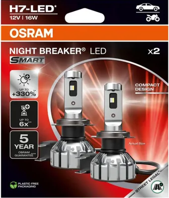 Obrázek produktu pro Osram Night Breaker H7 LED Smart Pro autožárovka PX26d denní bílé světlo dílenská profesionální sada 4062172408370